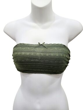 Wacoal Green Lace Strapless Wire Bra Size: 34C